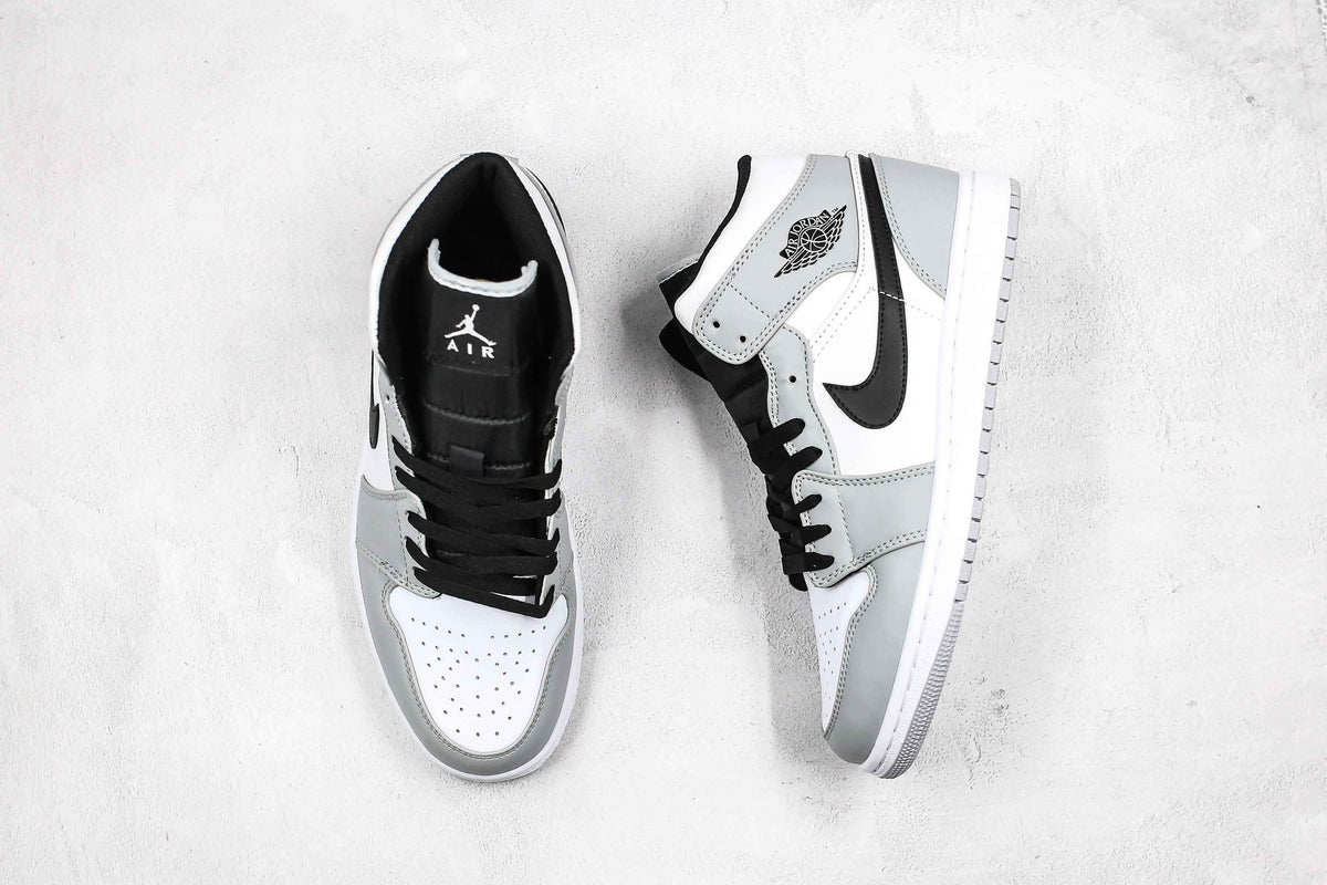 Custom Jordan 1 Mid Light Smoke Grey High Q SneakerNational