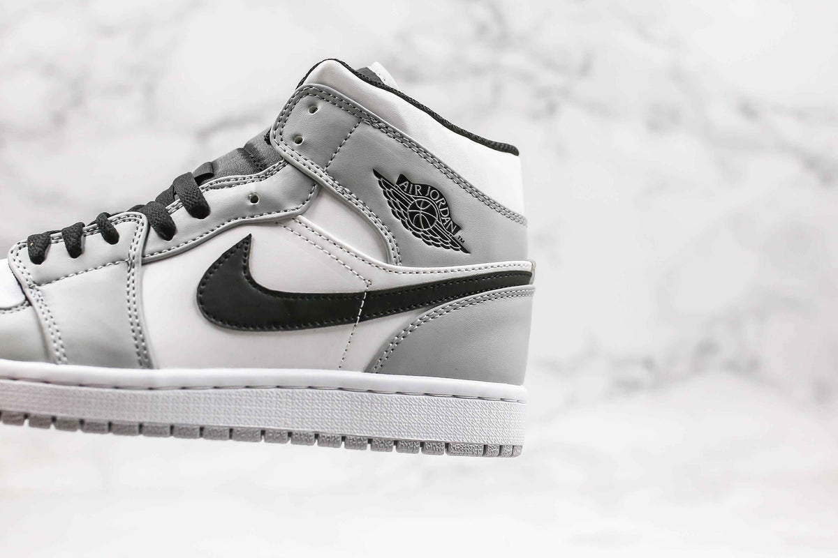 Custom Jordan 1 Mid Light Smoke Grey High Q SneakerNational
