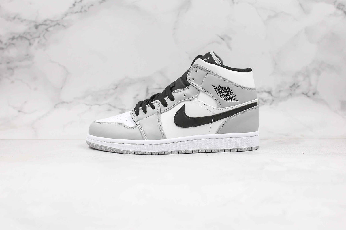 Custom Jordan 1 Mid Light Smoke Grey High Q SneakerNational
