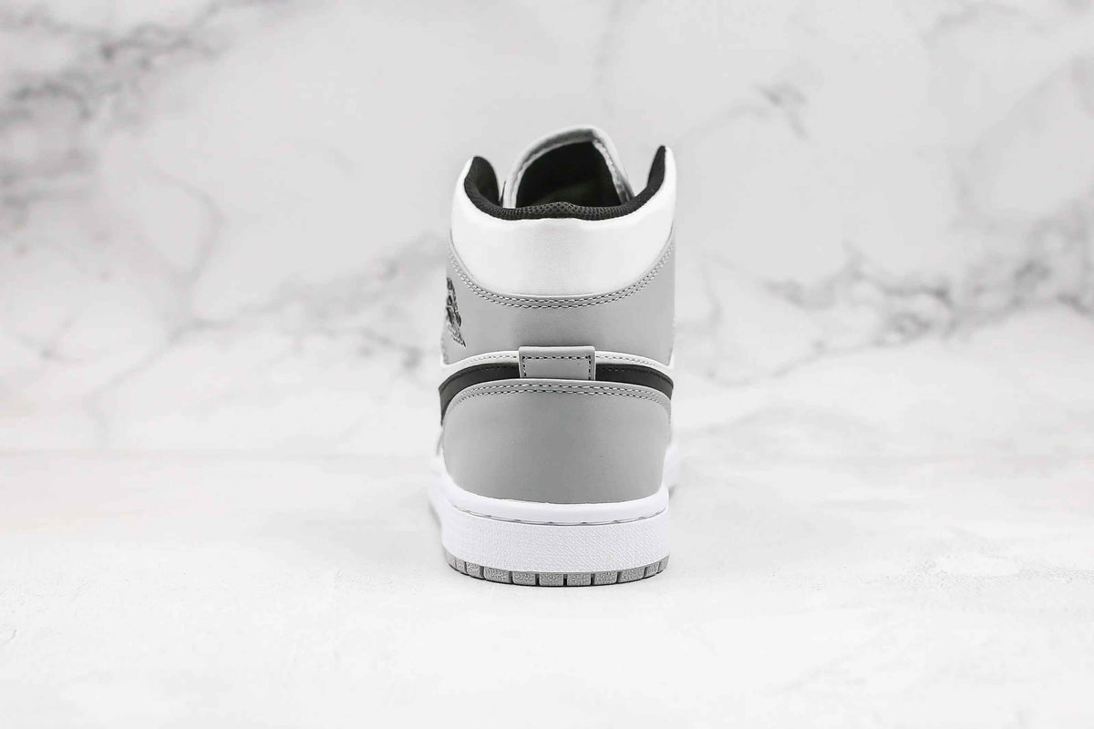 Custom Jordan 1 Light Smoke Grey Mid High Q Sneakers SneakerNational