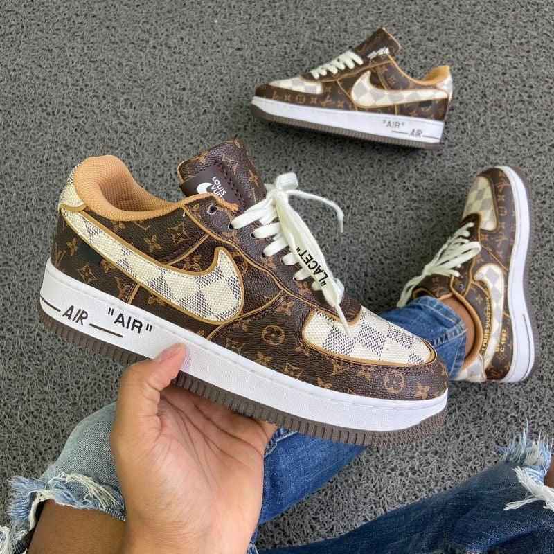 Custom Monogram Air Force 1 Low 07 - Luxuryurbanwear