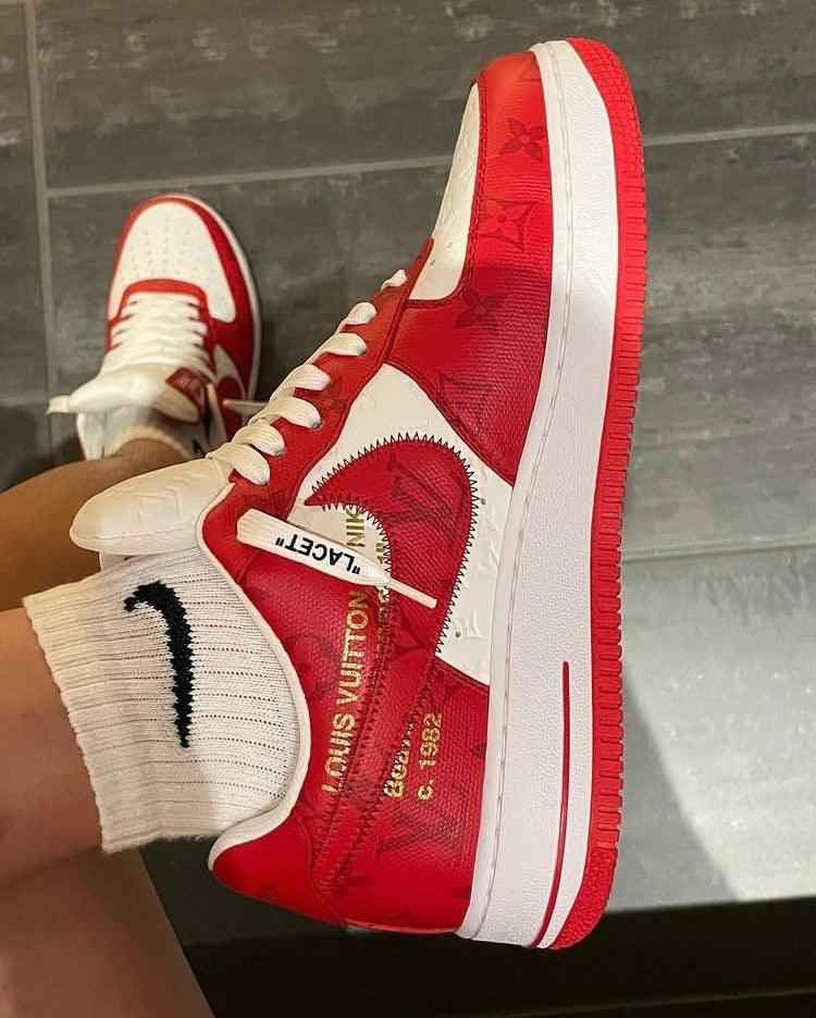Custom LV x NK Air Force Monogram SneakerNational