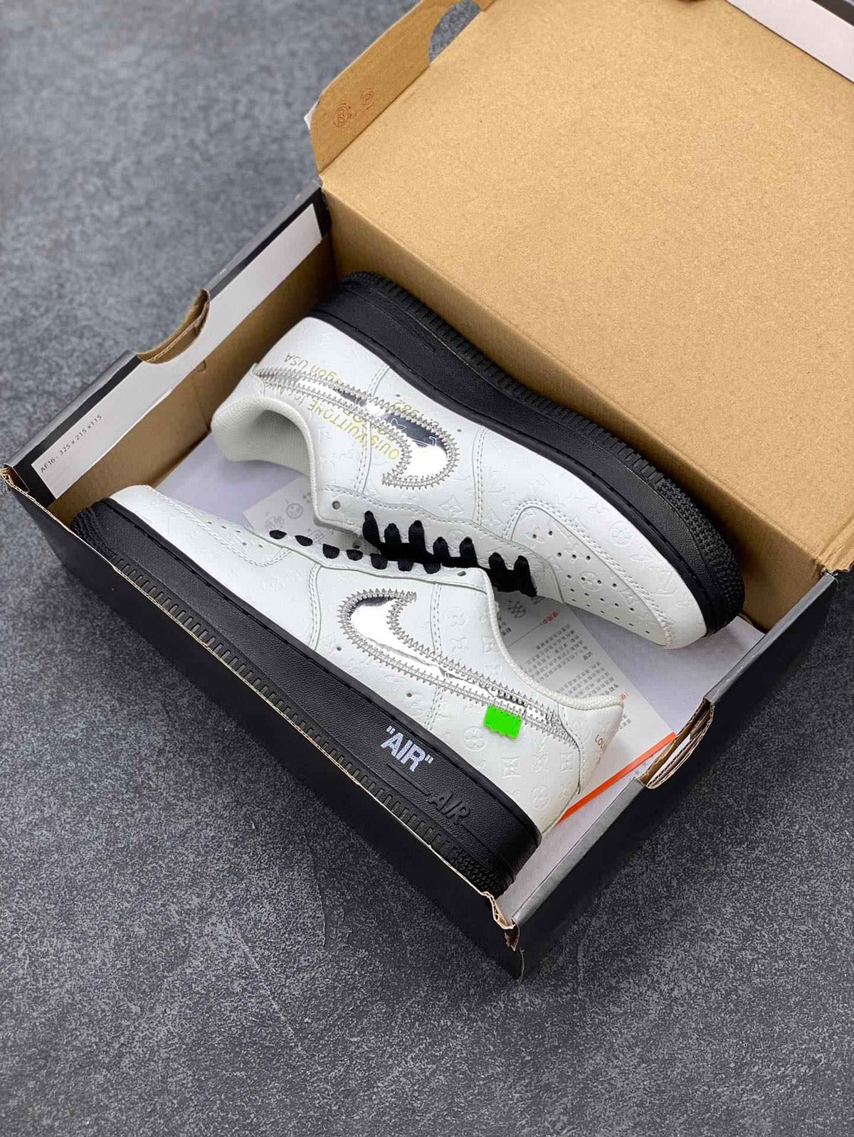Custom LV x Off-wht x NK Air Force 1 1A9V9A SneakerNational
