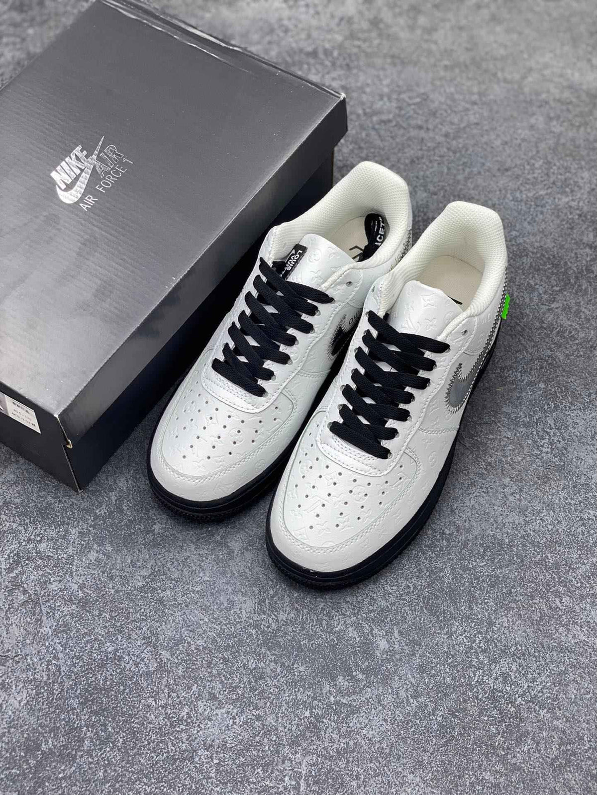 Custom LV x Off-wht x NK Air Force 1 1A9V9A SneakerNational
