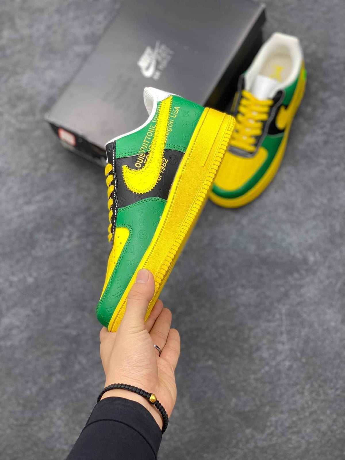 Custom LV x Off-wht x NK Air Force 1 1A9V9C SneakerNational