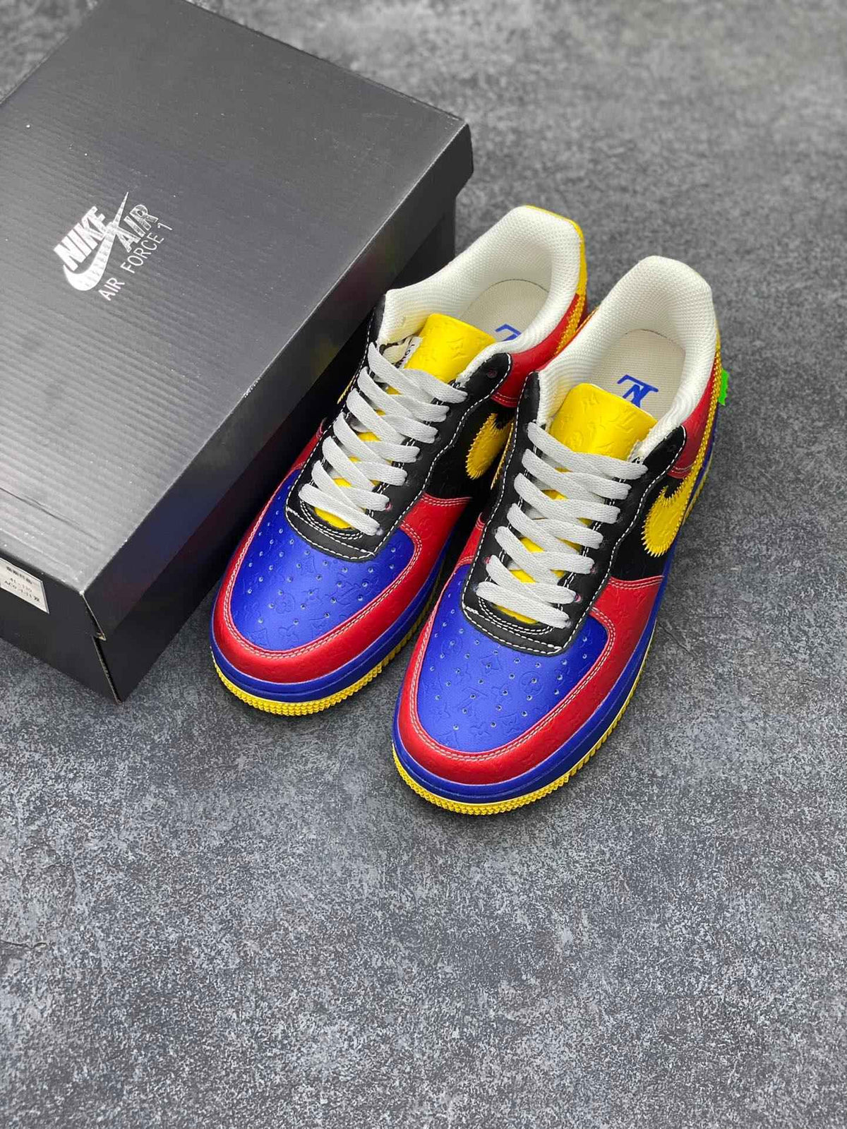 Custom LV x Off-wht x NK Air Force 1 1A9V9D SneakerNational
