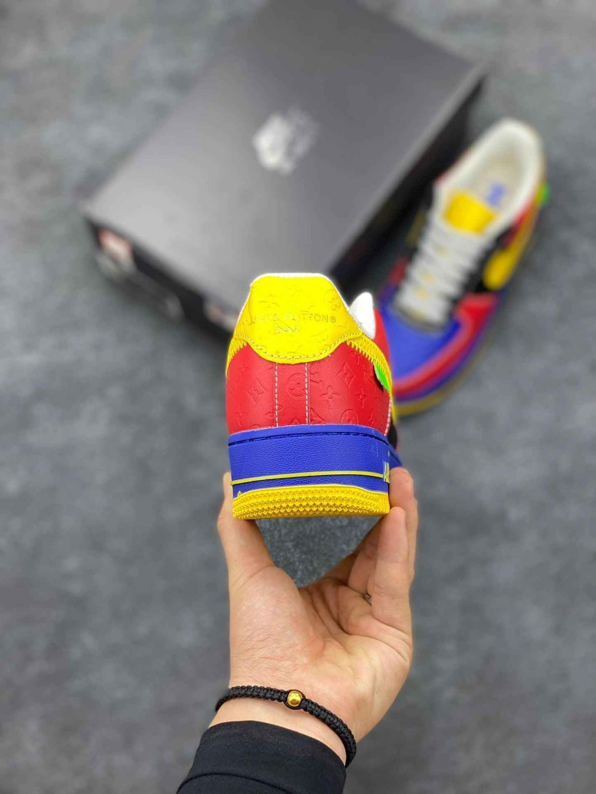 Custom LV x Off-wht x NK Air Force 1 1A9V9D SneakerNational