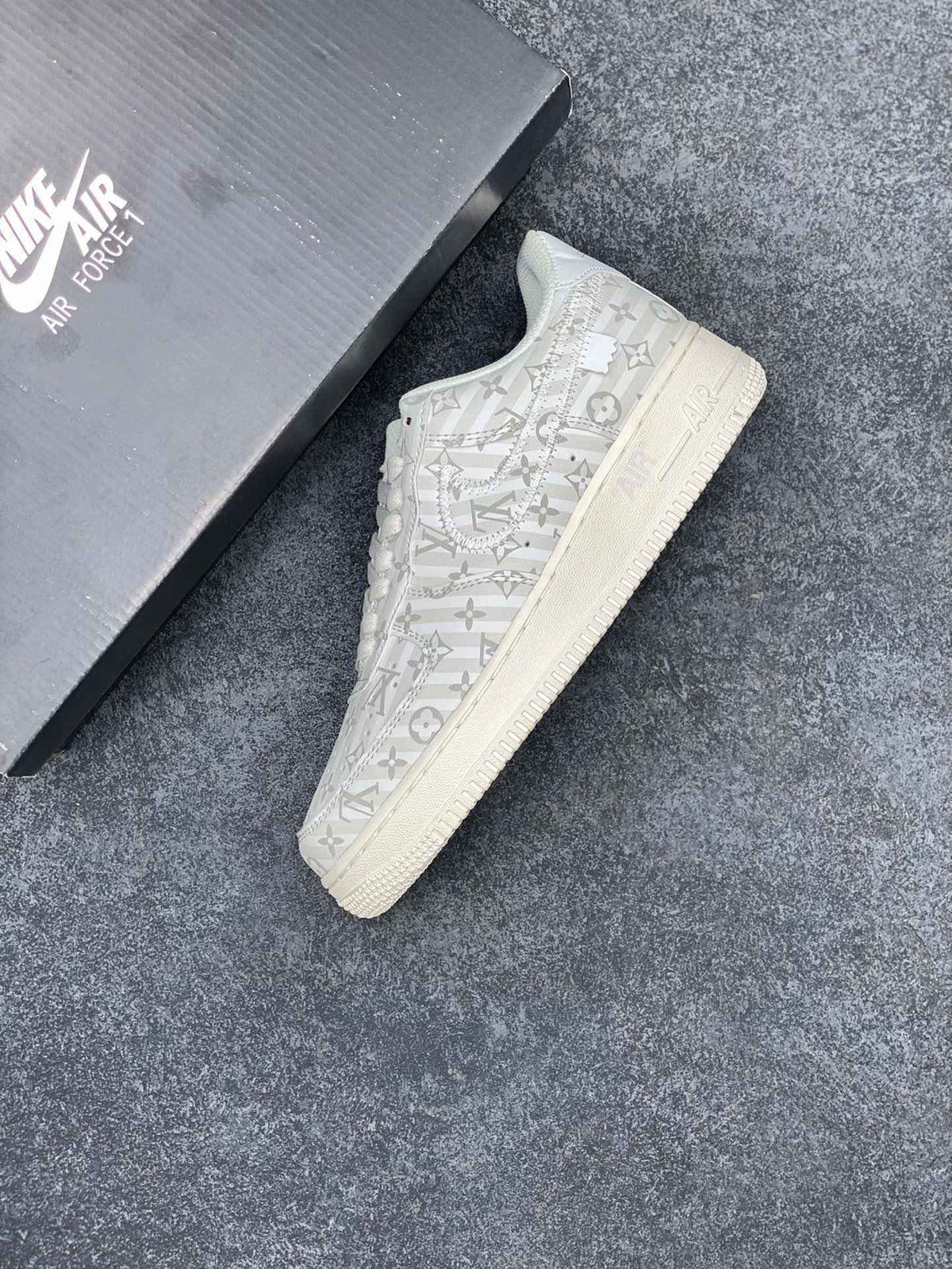 Custom LV x Off-wht x NK Air Force 1 1A9V9E SneakerNational