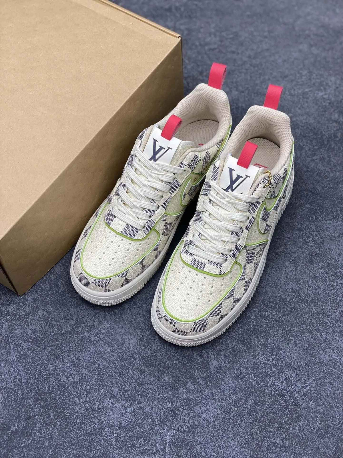 Custom LV x Off-wht x NK Air Force 1 LV 1A9V8H SneakerNational