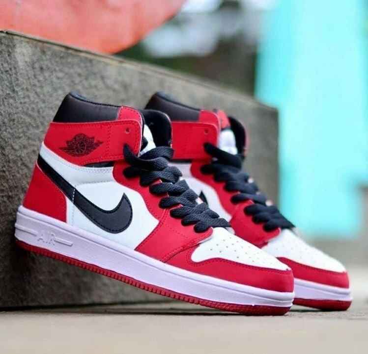 Custom RED Black White Jordan 1 CHICAGO High Q SneakerNational