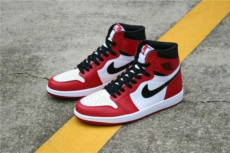 Custom RED Black White Jordan 1 CHICAGO High Q SneakerNational