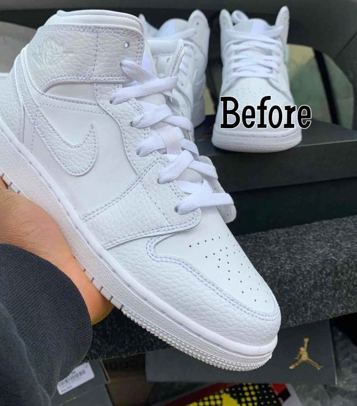 Custom RED Black White Jordan 1 CHICAGO High Q SneakerNational