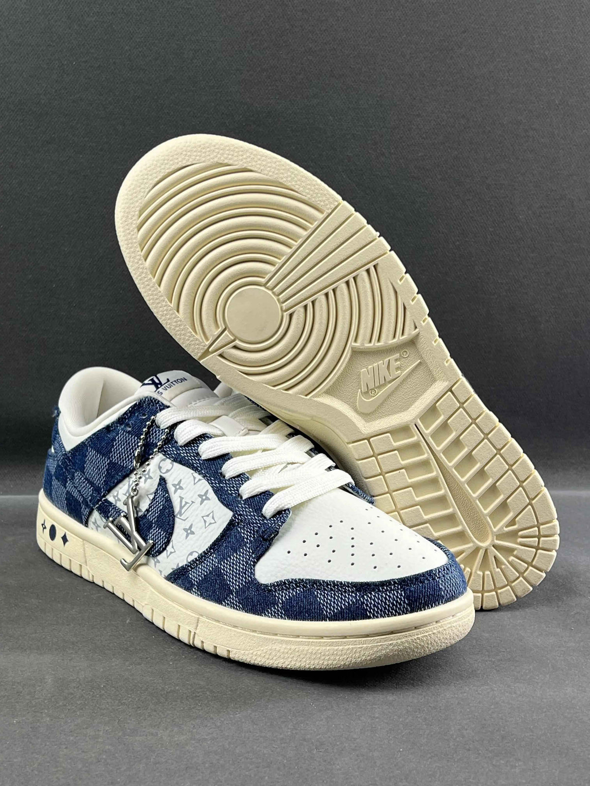 Custom SB Dunk Low x Monogram JH9310-949 SneakerNational