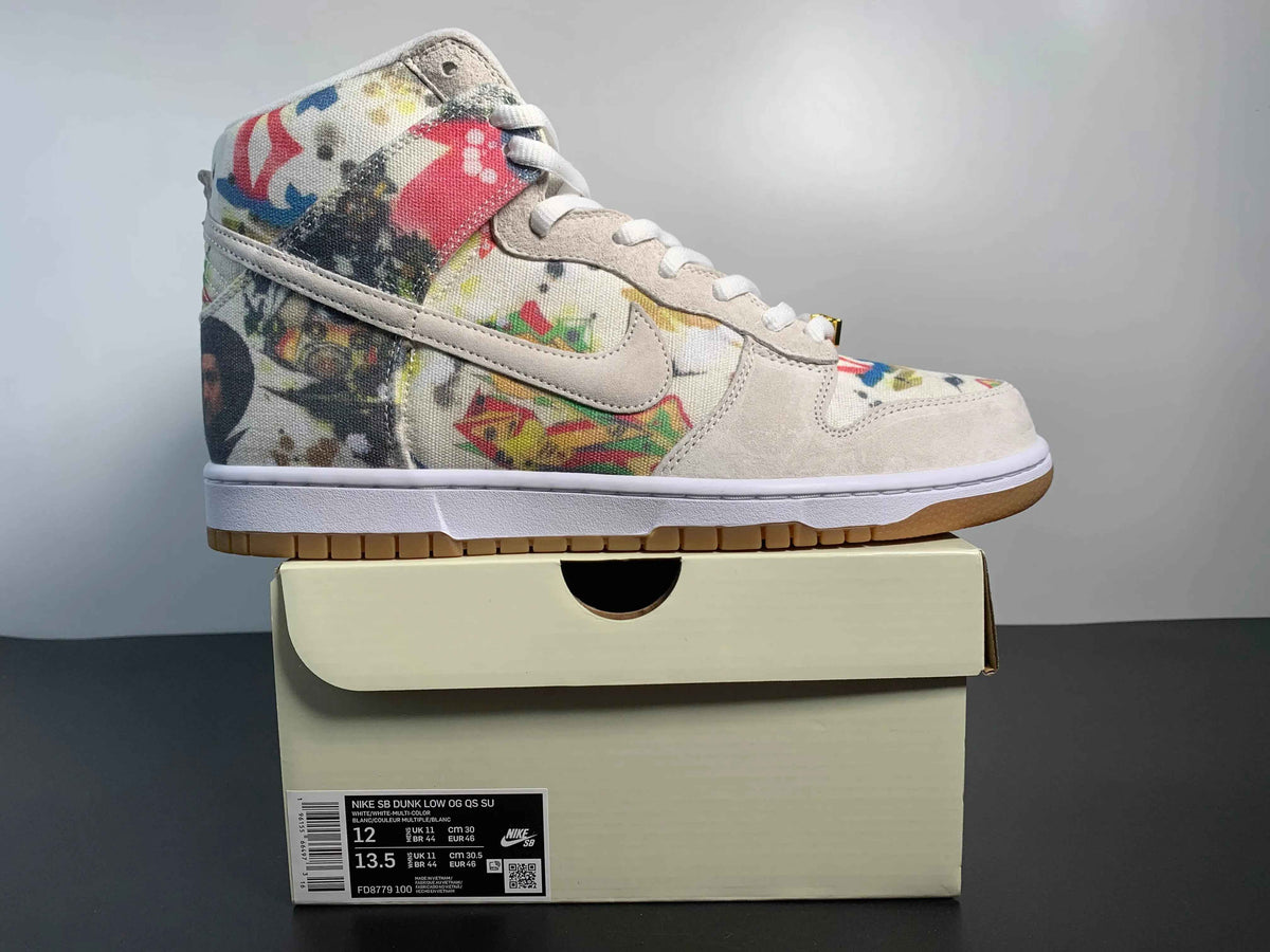 Custom Supreme x NK Dunk SB High Rammellzee SneakerNational