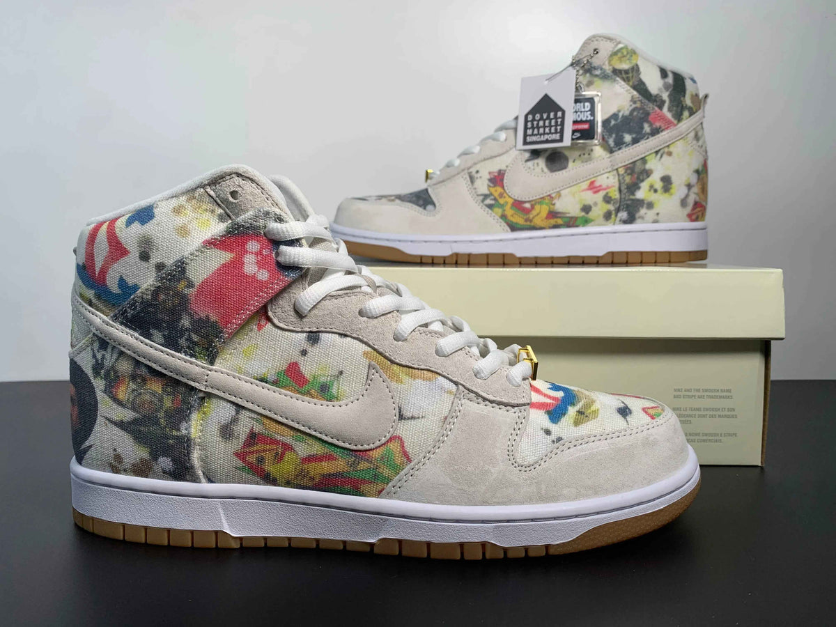 Custom Supreme x NK Dunk SB High Rammellzee SneakerNational