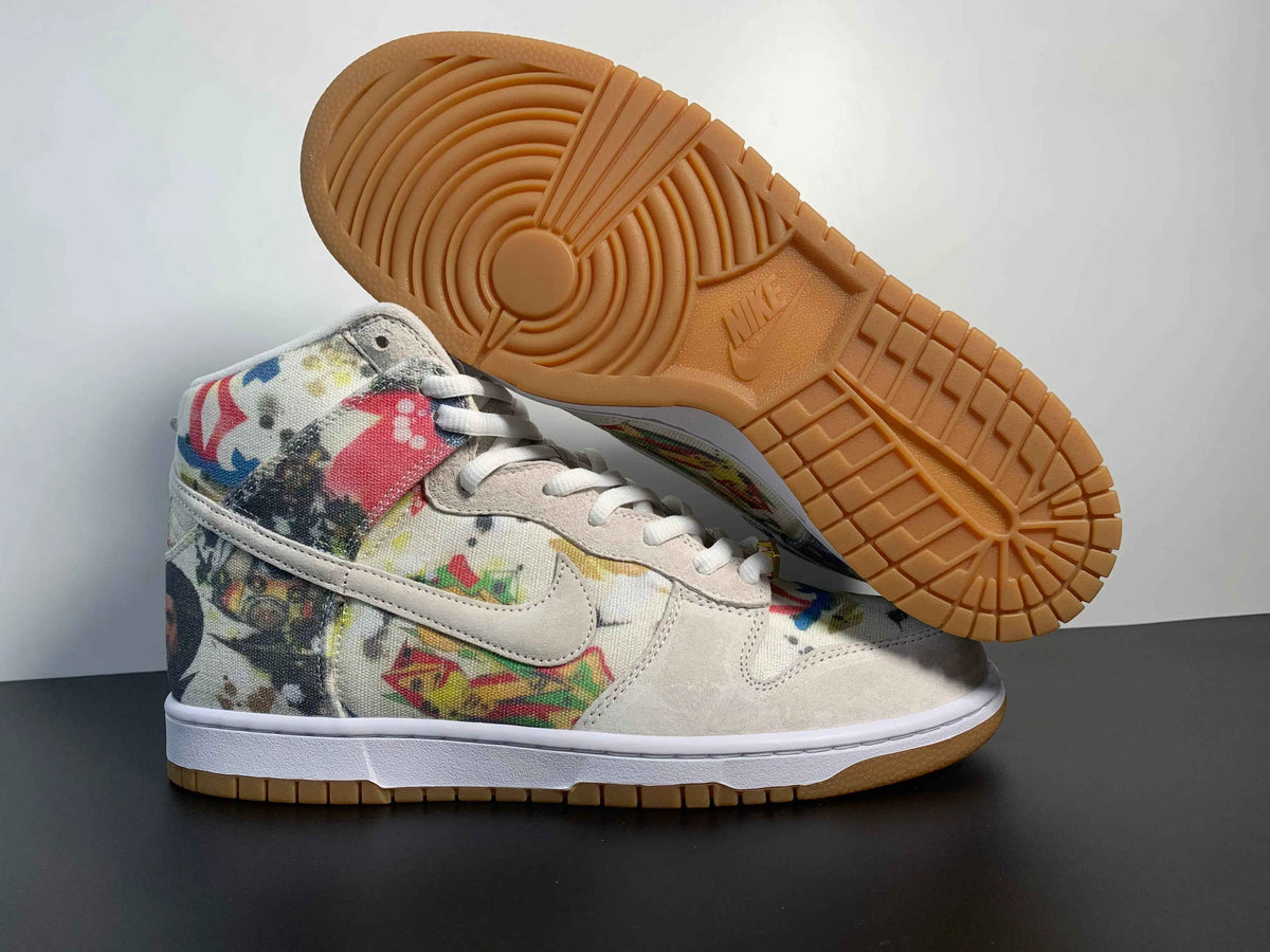 Custom Supreme x NK Dunk SB High Rammellzee SneakerNational