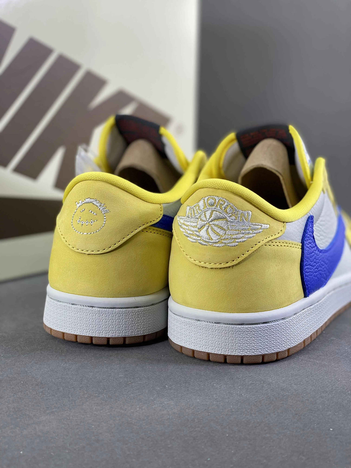 Custom Travis Scott x Air Jordan 1 Low “Canary” DZ4137-700 SneakerNational