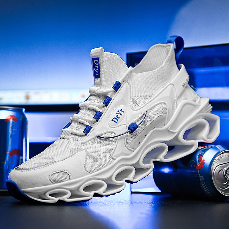Side profile of Myth Power T84 sneakers showing the 6.5cm chunky tectonic sole
