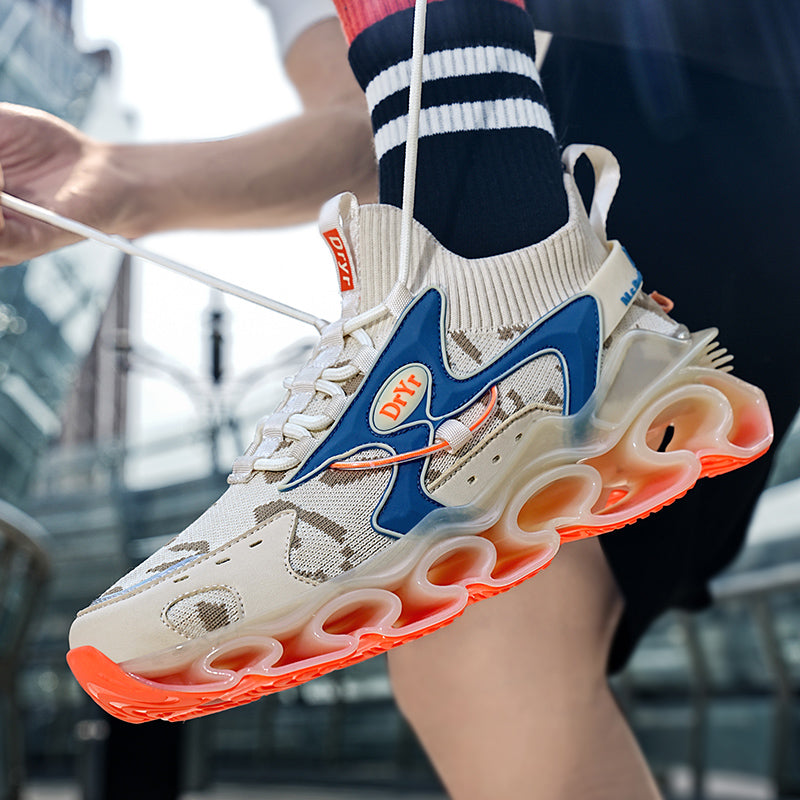 Side profile of Myth Power T84 sneakers showing the 6.5cm chunky tectonic sole