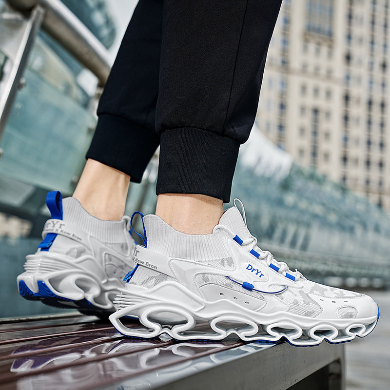 Side profile of Myth Power T84 sneakers showing the 6.5cm chunky tectonic sole