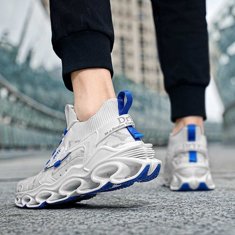 Side profile of Myth Power T84 sneakers showing the 6.5cm chunky tectonic sole