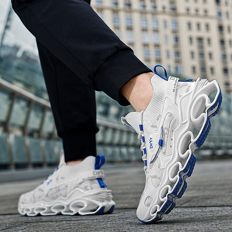 Side profile of Myth Power T84 sneakers showing the 6.5cm chunky tectonic sole