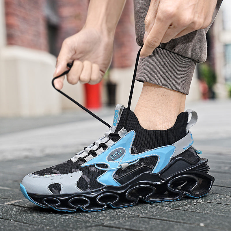 Side profile of Myth Power T84 sneakers showing the 6.5cm chunky tectonic sole