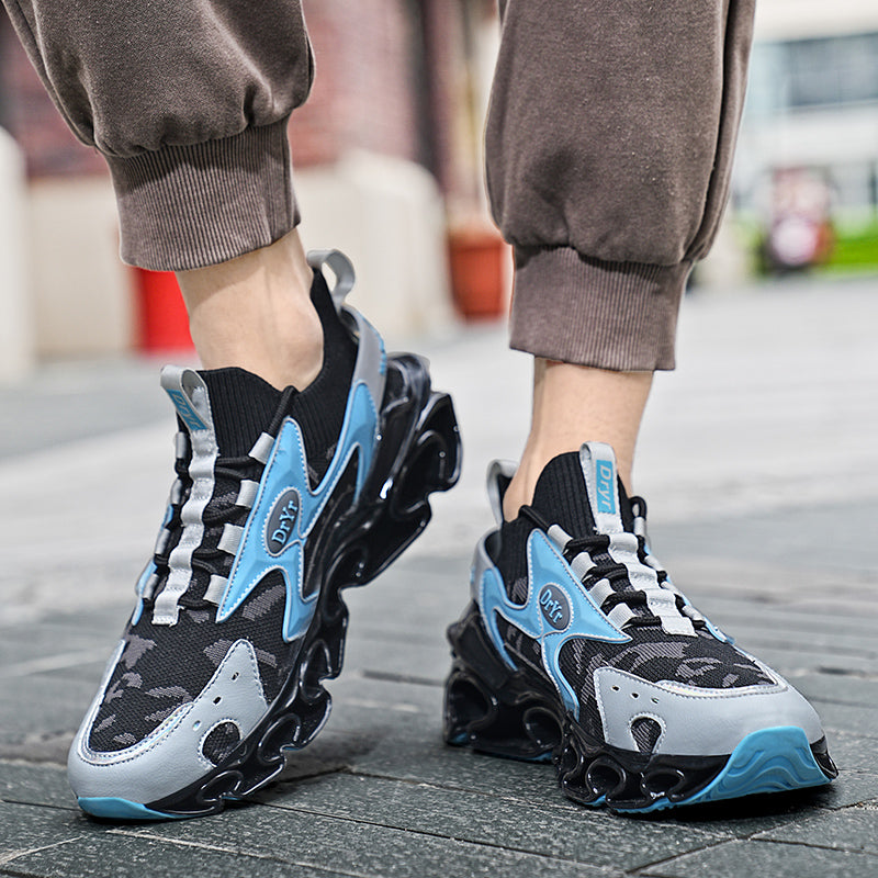 Side profile of Myth Power T84 sneakers showing the 6.5cm chunky tectonic sole
