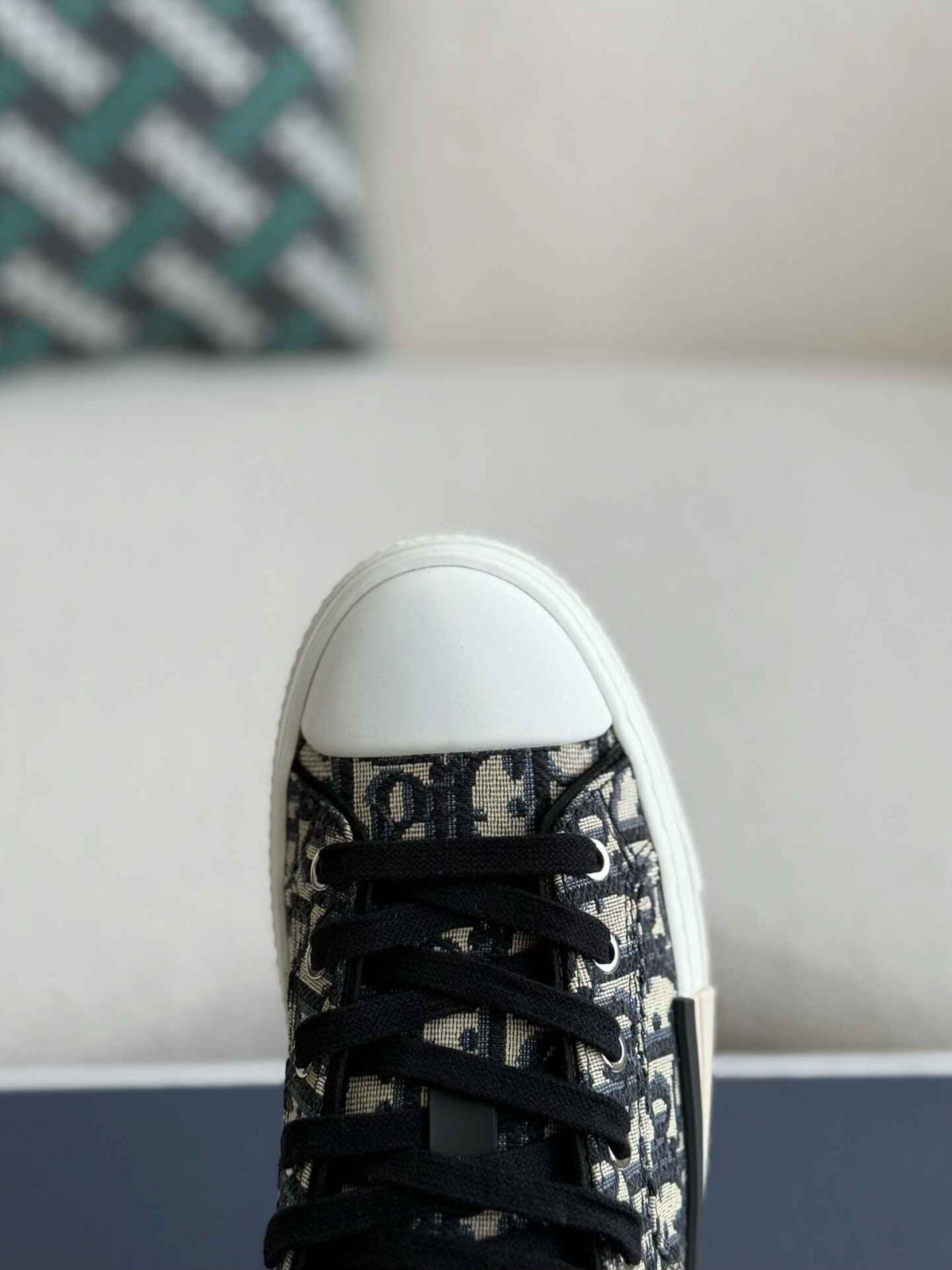 Dior B23 Low-Top Sneaker in Black Dior Oblique Jacquard CUSTOM