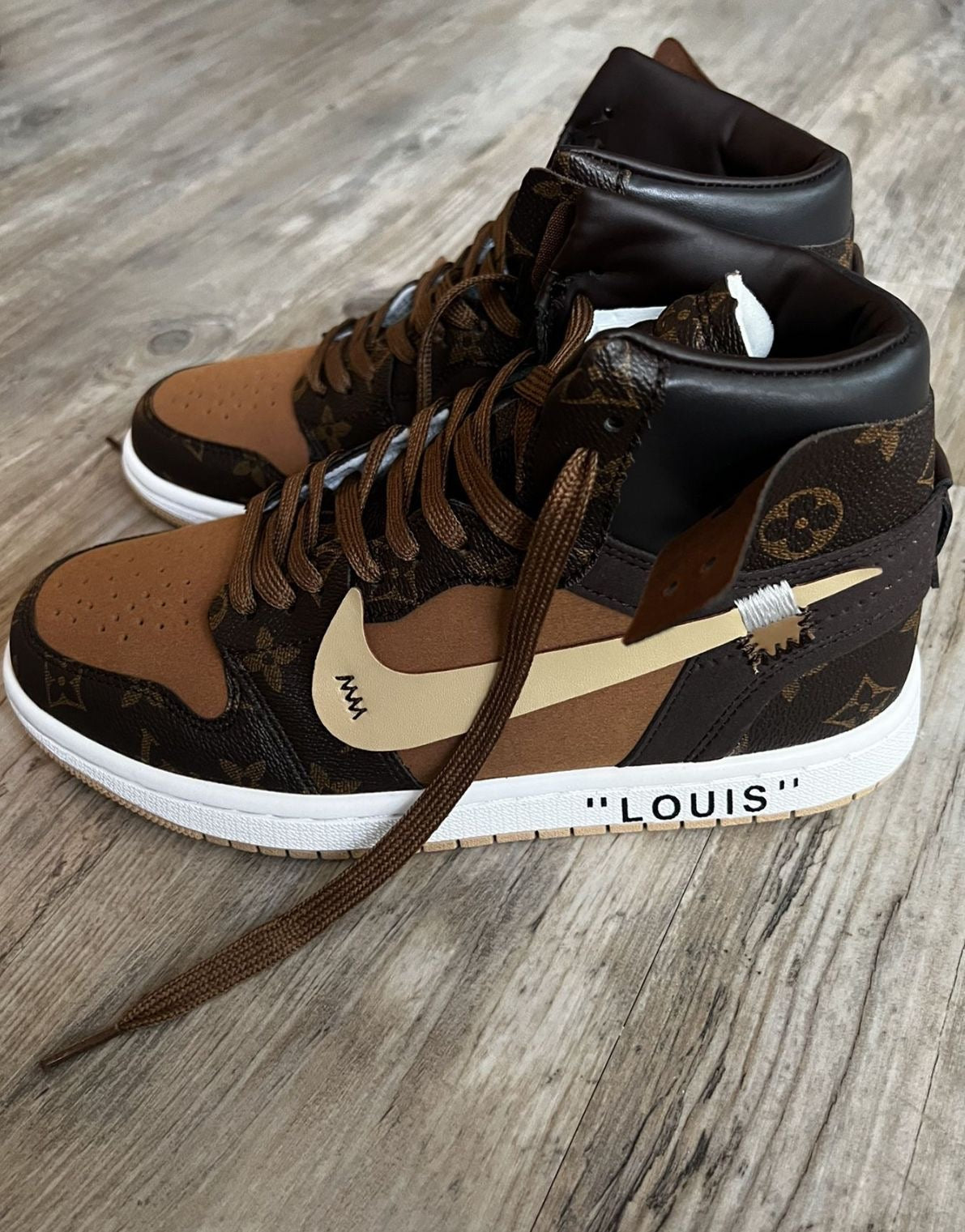 Air Jordan 1 Monogram High Q - Customizable Luxury Sneakers