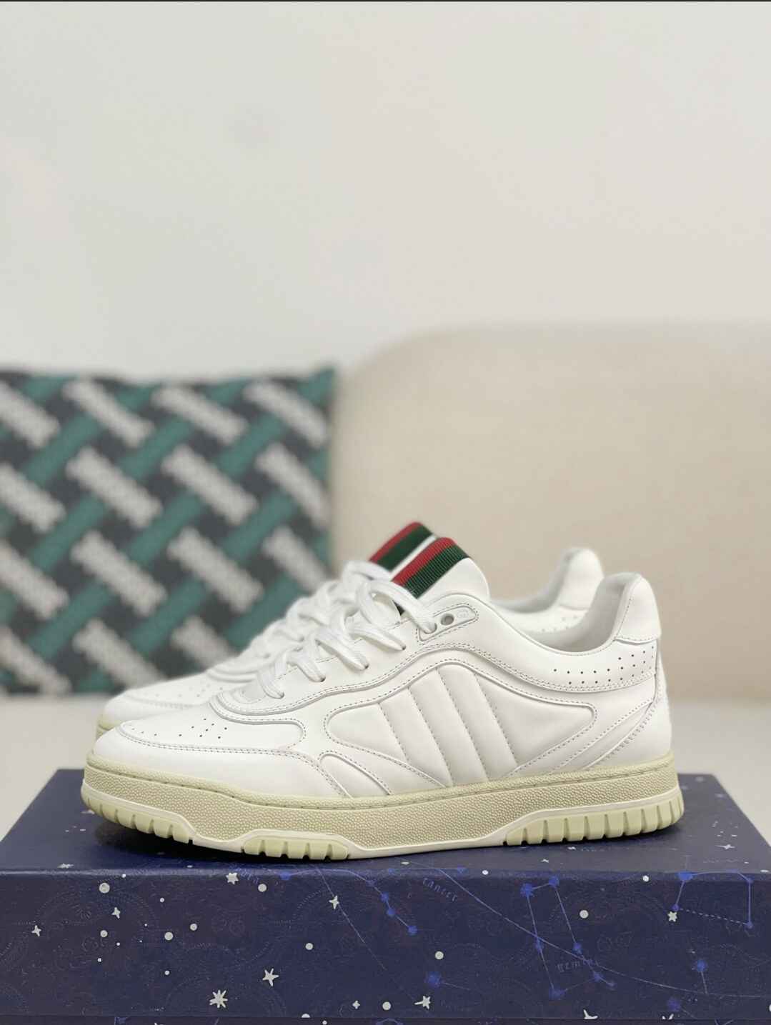 Gucci Mac80 Sneaker – White Leather & Off-White Sole