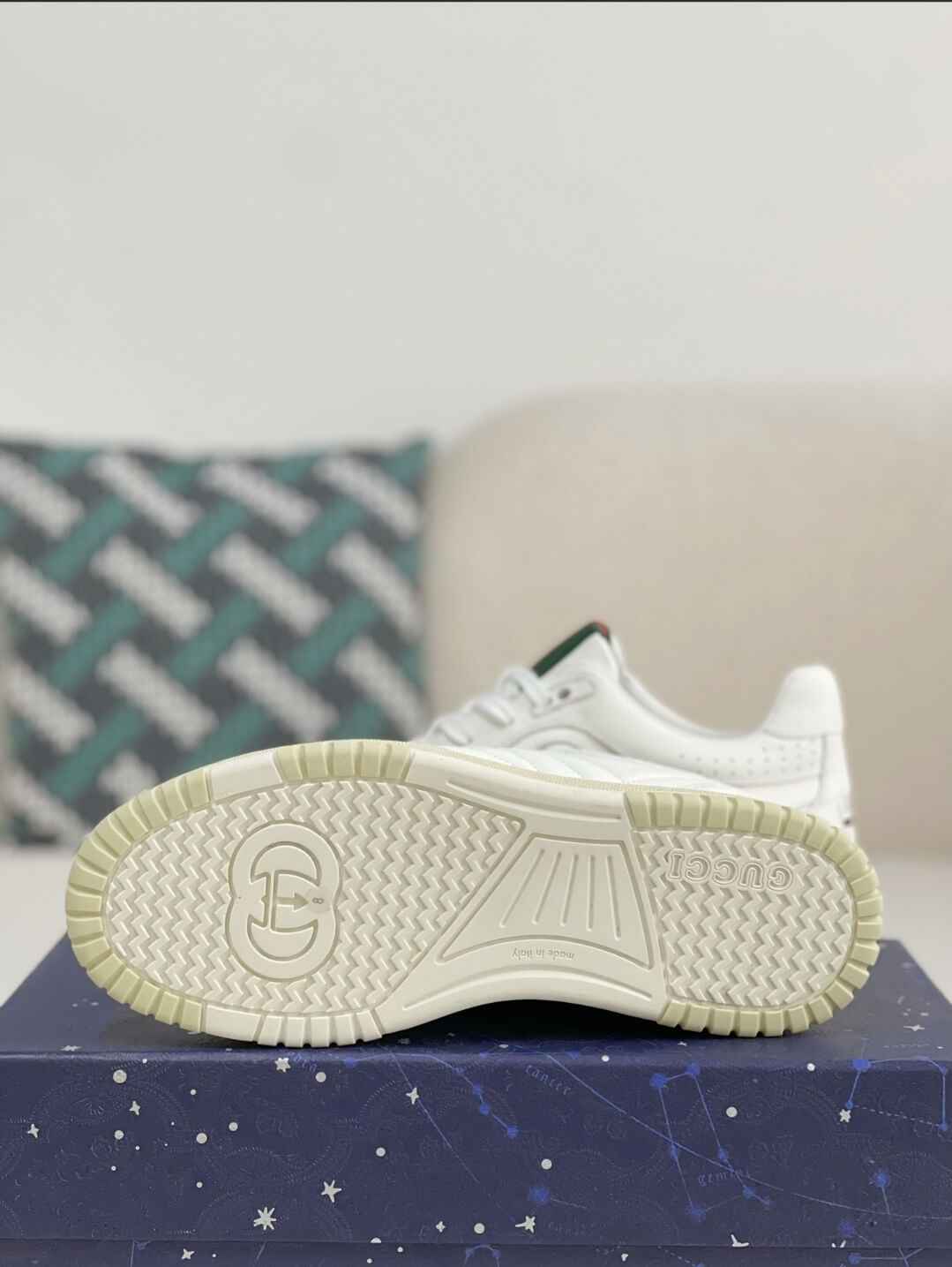 Gucci Mac80 Sneaker – White Leather & Off-White Sole