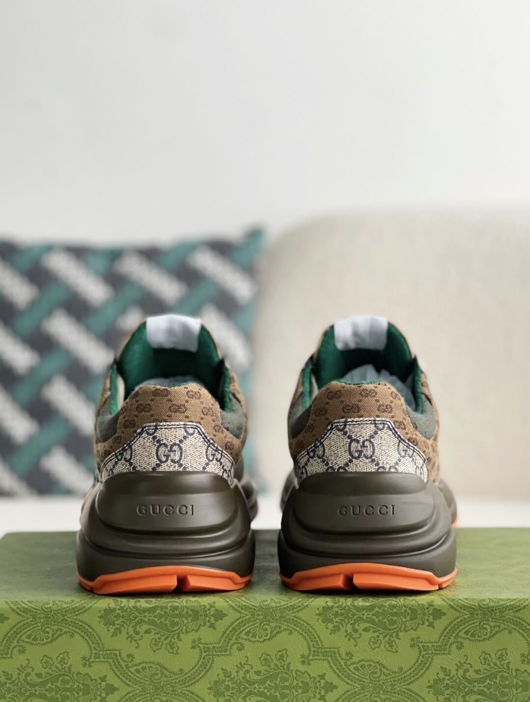 Gucci Rhyton Sneaker – Multicolor GG Supreme Canvas & Bordeaux CUSTOM