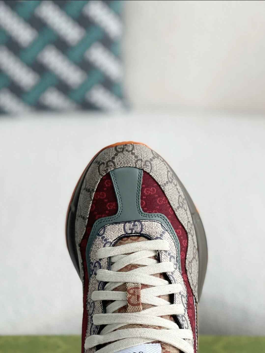 Gucci Rhyton Sneaker – Multicolor GG Supreme Canvas & Bordeaux