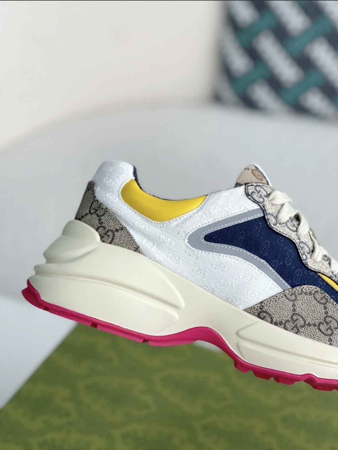 Gucci Rhyton Sneaker – Multicolor GG Supreme & White Mini GG Canvas