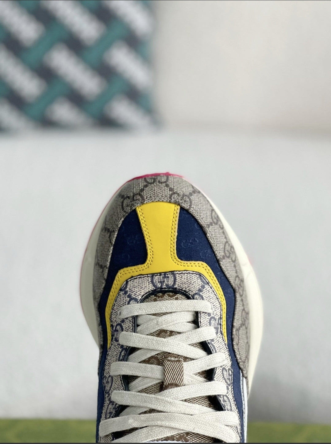Gucci Rhyton Sneaker – Multicolor GG Supreme & White Mini GG Canvas CUSTOM