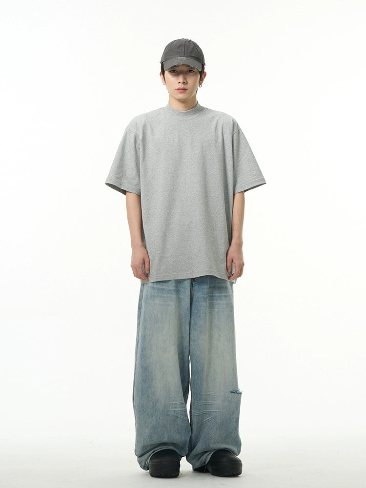 Elevated Essentials High Neck T-Shirt - Notkicks