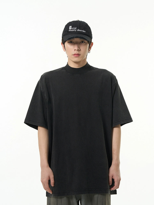 Elevated Essentials High Neck T-Shirt - Notkicks