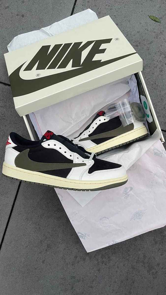 Travis Scott x Air Jordan 1 x Fragment Heritage Low - Limited Soldier Green & Monochrome Edition