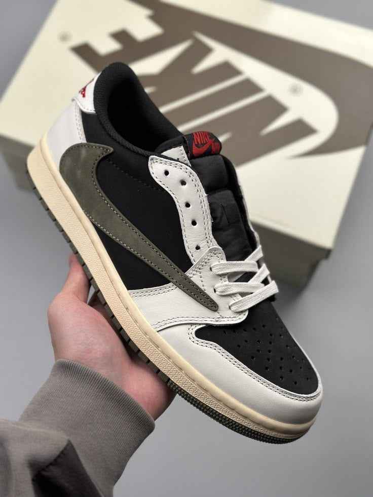 Travis Scott x Air Jordan 1 x Fragment Heritage Low - Limited Soldier Green & Monochrome Edition