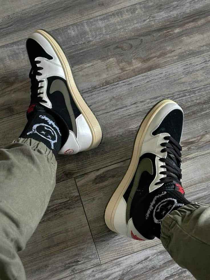 Travis Scott x Air Jordan 1 x Fragment Heritage Low - Limited Soldier Green & Monochrome Edition