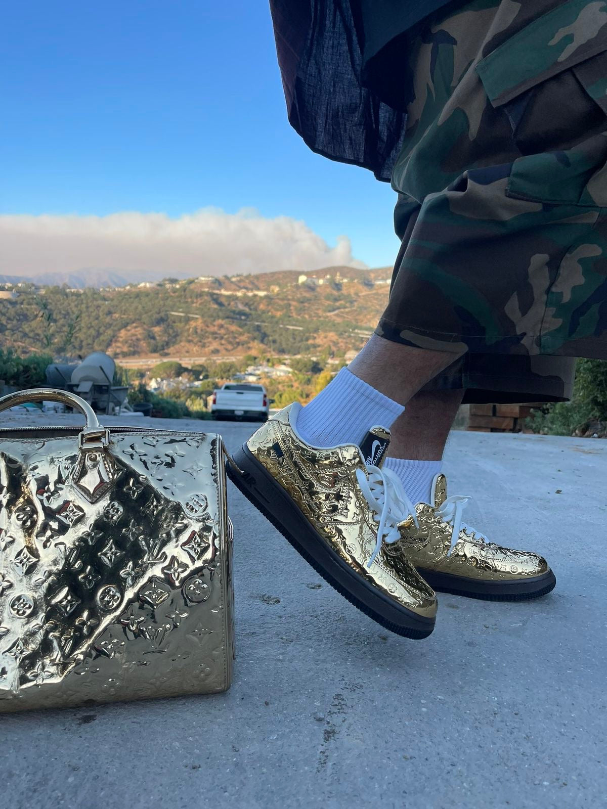 Air Force 1 Low by Virgil Abloh – Metallic Gold CUSTOM