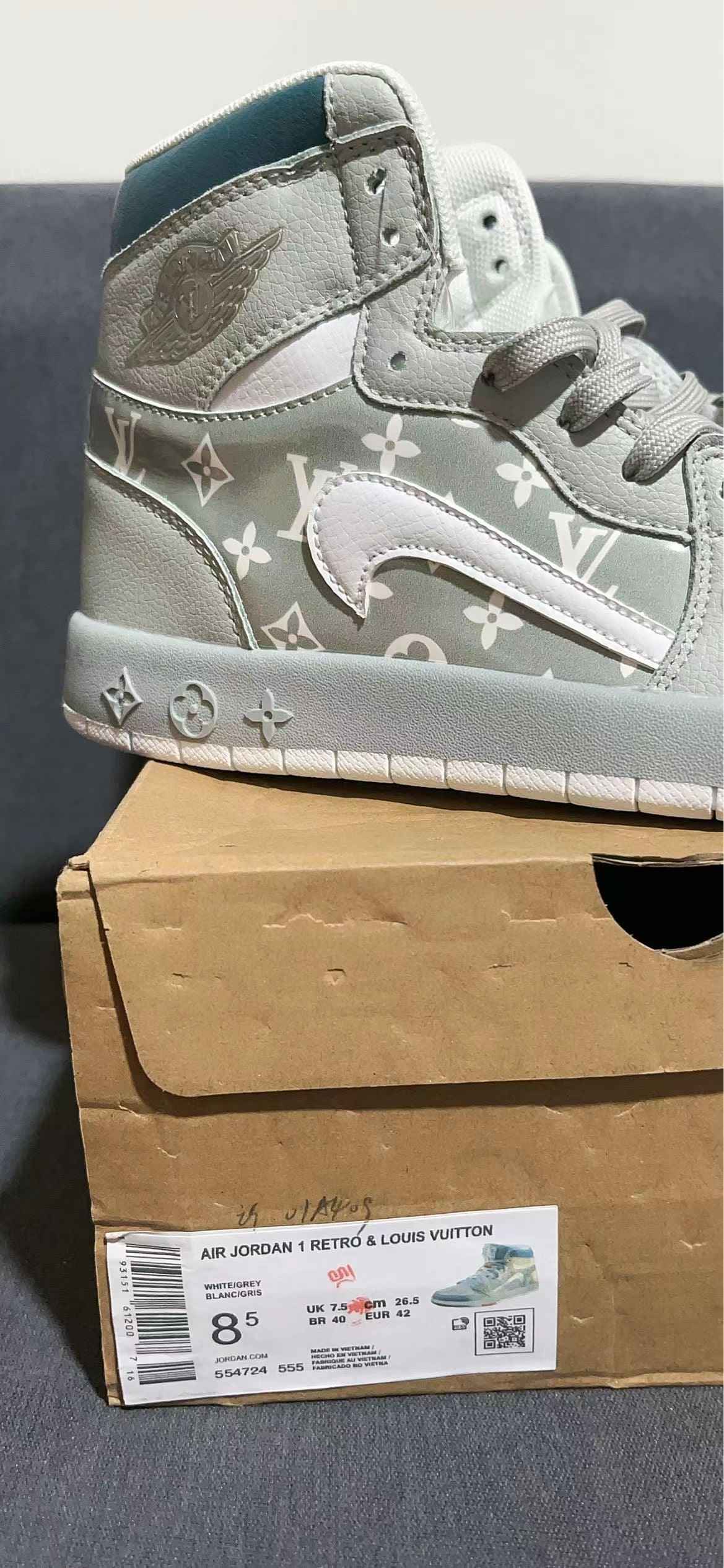 Custom Air Jordan 1 Monogram - Personalized Sneakers for Style and Comfort SneakerNational
