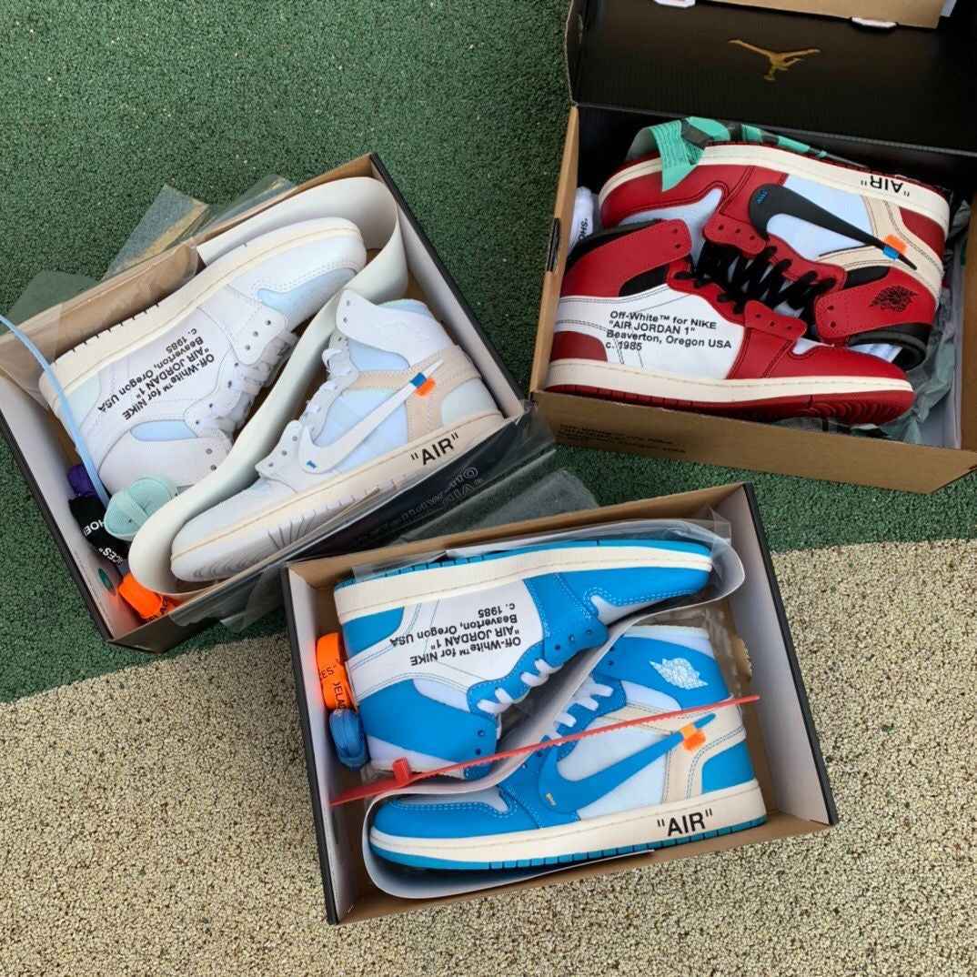 Custom Air Jordan 1 OFF-White Chicago Sneakers SneakerNational