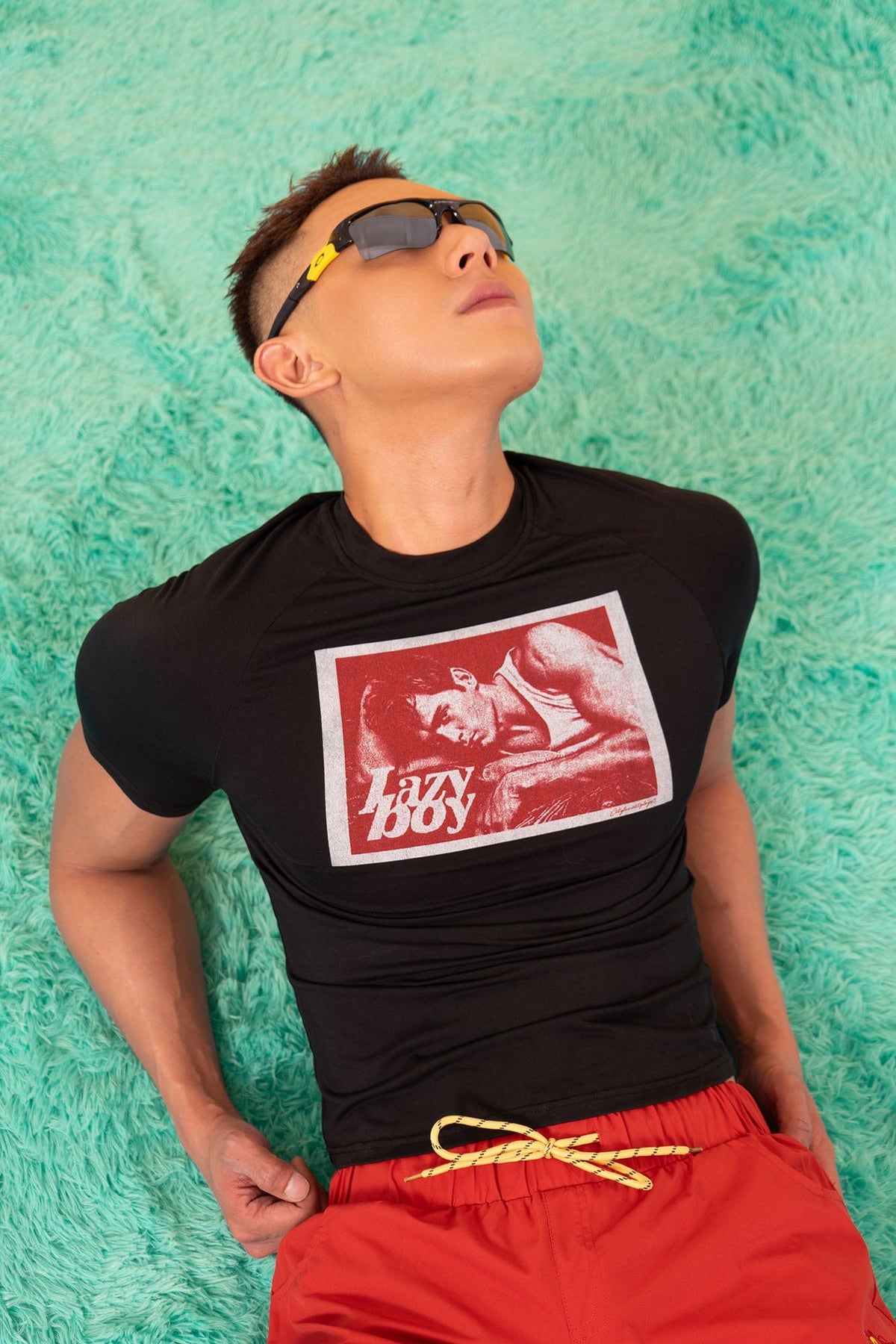 Lazy Boy Graphic Fitted Tee - Notkicks
