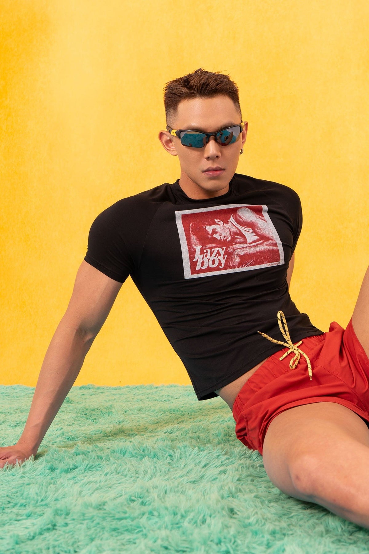 Lazy Boy Graphic Fitted Tee - Notkicks
