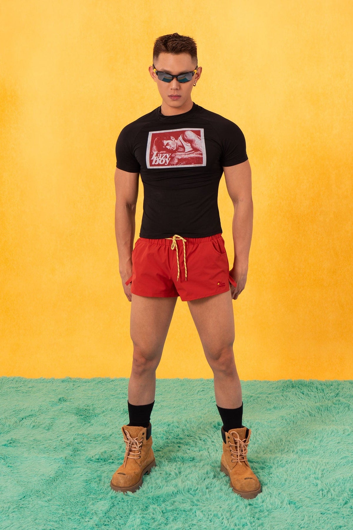 Lazy Boy Graphic Fitted Tee - Notkicks