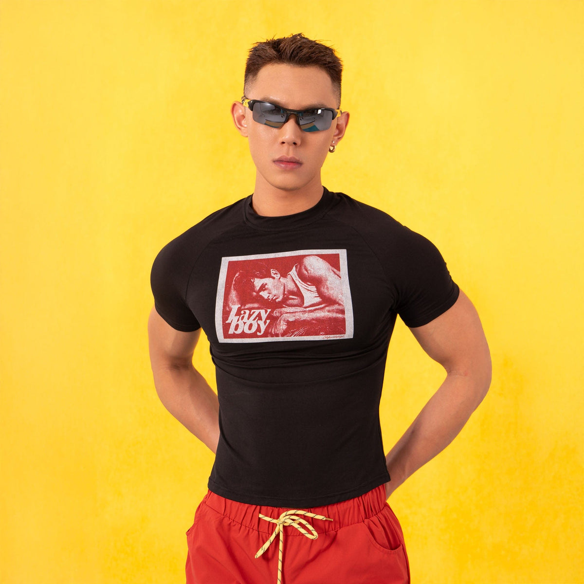Lazy Boy Graphic Fitted Tee - Notkicks