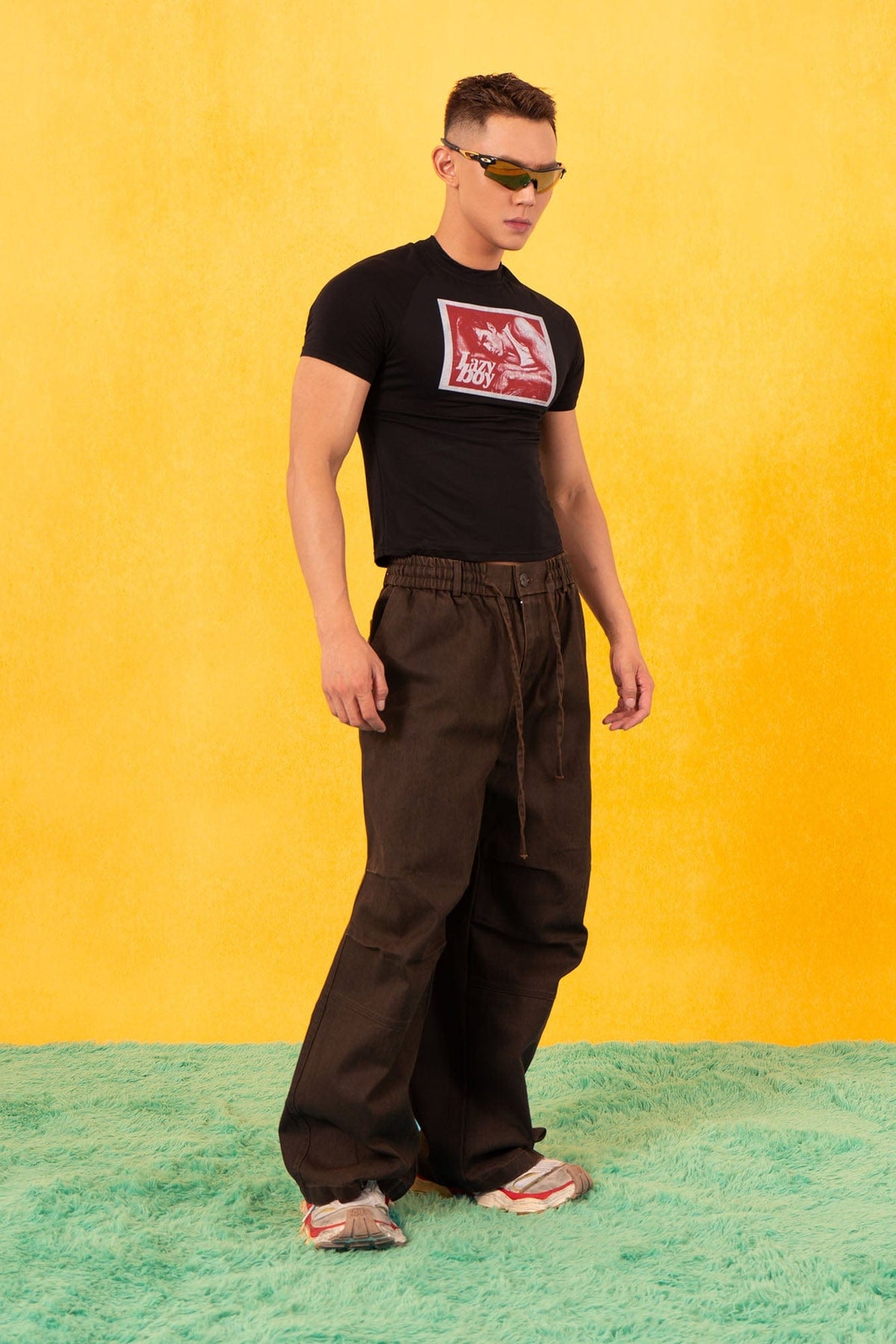 Lazy Boy Graphic Fitted Tee - Notkicks