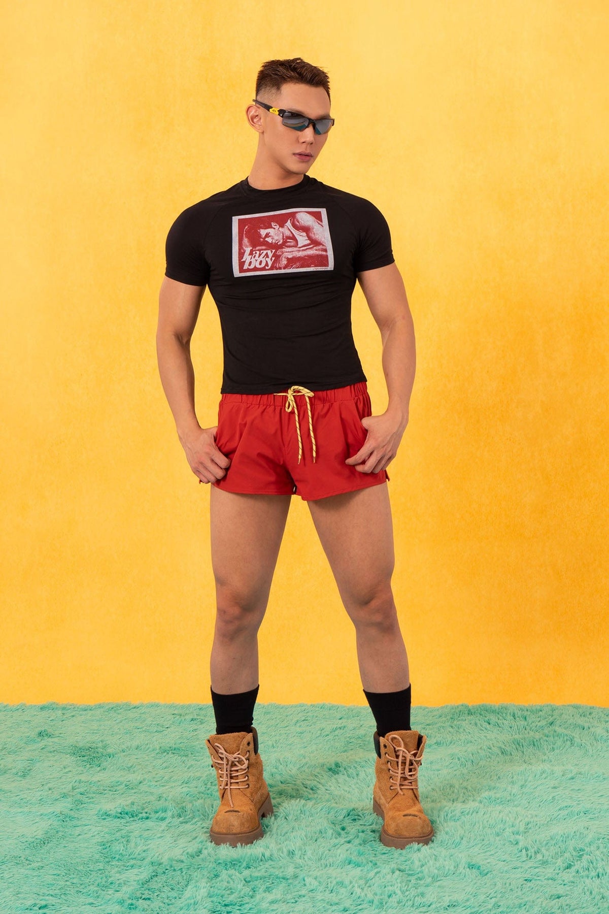 Lazy Boy Graphic Fitted Tee - Notkicks